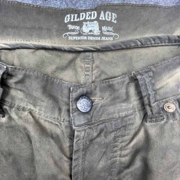 Gilded Age Jeans Mens 34 Smokey Grunge Baggy Straight Italian Hip Hop Skater - Picture 2 of 9